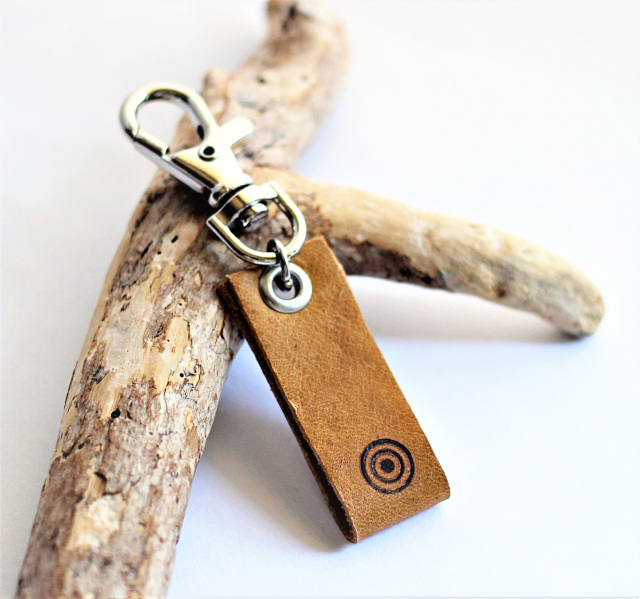 Key Rings made handmade from natural sustainable materials, leather